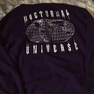 Purple Nocturnal Universe Hoodie